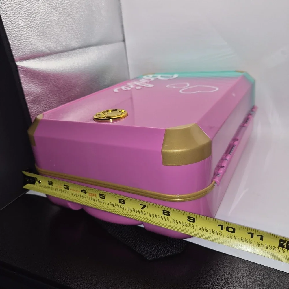 Barbie Rolling Suitcase Travel Playset Carry On Luggage Removable Insert...